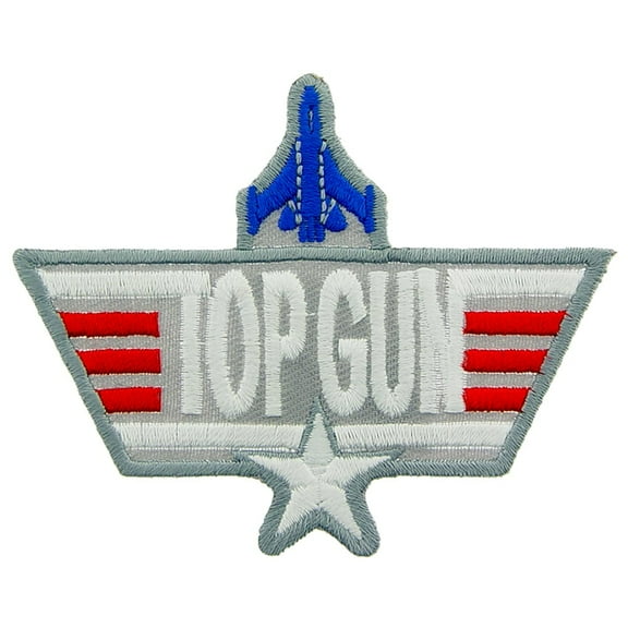 Eagle Emblems PM0187 Patch - USN, Top Gun Jet, Logo - 3.75 in.