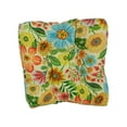 thumbnail image 2 of 19-inch Squared Patterned Spun Polyester Tufted Dining Chair Cushions (Set of 2) 94005-2CH-REO-60, 2 of 2