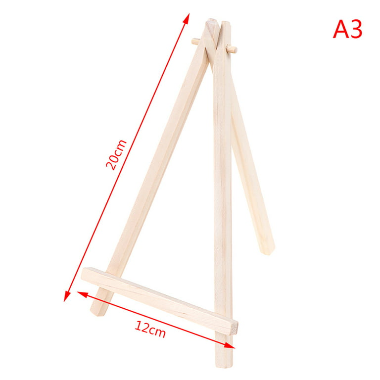 4Pcs Wooden Triangle Easel A-Frame Easel for Painting Photo