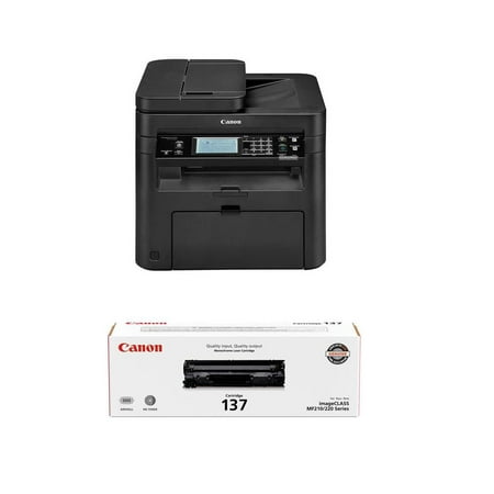 Canon imageCLASS MF236N All-in-One Monochrome Laser Printer, Up to 24 ppm, Up to 600x600 dpi, Print, Scan, Copy, Fax - With Canon 137 Full Yield