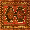 thumbnail image 1 of Ahgly Company Machine Washable Indoor Square Persian Yellow Traditional Area Rugs, 6' Square, 1 of 4