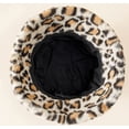 thumbnail image 5 of LinYooLi Trendy Winter Unisex Bucket Hats Leopard Warm Soft Fluffy Fisherman Hat Travel Outdoor, 5 of 5