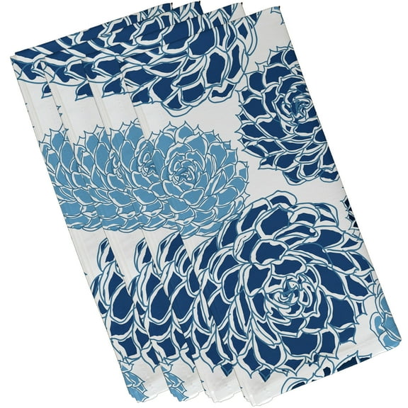 Simply Daisy 19" x 19" Olivia Floral Print Napkin (Set of 4)