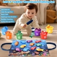 thumbnail image 2 of Juguetes Montessori para 1 año, 20 piezas, juguete sensorial para bebé, primer juego de juguetes de pesca para niños de 1 a 3 años, regalo de cumpleaños, juguetes educativos de aprendizaje, tazas apil, 2 of 8