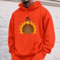 thumbnail image 2 of toraway Oversized Sweatshirt for Men Plus Size Men Hoodie Thanksgiving Letter Print Pocket Drawstring Print Hoodie S, 2 of 4