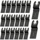 thumbnail image 1 of Hoja de sierra oscilante universal para metal y madera, 20 unidades, 35 mm, liberación rápida, multiherramienta para DeWalt, Craftsman, Bosch, Dremel, FEIN, Ridgid, TCH y Makita., 1 of 5