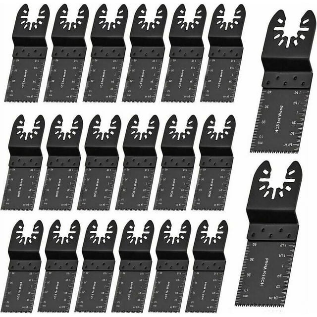 Hoja de sierra oscilante universal para metal y madera, 20 unidades, 35 mm, liberación rápida, multiherramienta para DeWalt, Craftsman, Bosch, Dremel, FEIN, Ridgid, TCH y Makita.