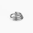 thumbnail image 4 of 16g Septum Jewelry 16 gauge Septum Rings for Women Silver Surgical Steel Septum Hoop 8mm Stacked Daith Piercing Jewelry, 4 of 5