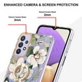 thumbnail image 3 of Allytech Galaxy A13 4G Case Cover, Soft TPU Back Cover with Ring Holder Stand Shockproof Anti-Scratch Slim Fit Bumper Phone Case for Samsung Galaxy A13 4G, Flower, 3 of 4