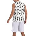 thumbnail image 2 of Naloa Border Collie Dog Basketball Jersey Reversible Men's Mesh Athletic Sports Shirts Training Practice S-4XLMedium, 2 of 6