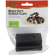 (2 Pack) Zilla Reptile Terrarium Covers Heavy Duty Screen Clips, Small 5-29 Gall