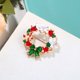 thumbnail image 1 of 1 broche navideño para mujeres y niñas, Color de diamantes de imitación de cristal, 1 of 4