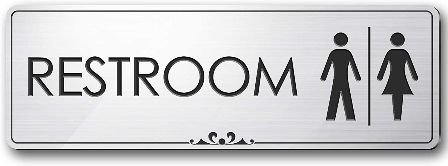 Please Use Other Door Left Arrow .050 Black and Gold Plastic 3x9 Laser Engraved Sign 