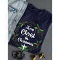 thumbnail image 3 of Keep Christ In Christmas T-Shirt Women -Smartprints Designs, Female 4X-Large, 3 of 4
