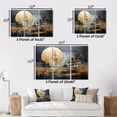 thumbnail image 4 of Designart "Golden Gleam Gold Grey wall art I" Abstract Collages Metal Wall Décor Set, 4 of 5