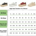 thumbnail image 2 of CHICVOMEY Platform Sneakers for Women Breathable Walking Shoes Chunky Lace Up Non Slip Comfortable Casual Sports Running Shoes with Thick Sole Lightweight Sports Shoes, 2 of 7
