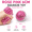 Red, variant on Rongyun Mesh Grape Stress Balls, Glitter Squeeze Funny Stress Relief Sensory Squishy, Mesh Balls for Anxiety Pressure Relief (2.36in gold)