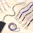 thumbnail image 2 of Glitter Keychain Bling Bling Bright Rhinestone Phone Lanyard Diamond Crystal Anti-lost Rope Chain Straps Hanging Cord Multicolored, 2 of 6