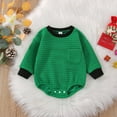 thumbnail image 4 of Baby Girl Boy Sweatshirt Bubble Romper Oversized Sweater Warm Winter Clothes, 4 of 6