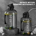 thumbnail image 2 of Taicans 0.6 Gallon Water Bottles,Large Water Bottle,Leakproof BPA-Free Sport Fitness Bottle with Handle,for Gym,office,Hiking,Gift,Gym Water Jug for Drinking and Sports Outdoor, 2 of 6