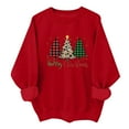 thumbnail image 2 of Craaazy Women's Christmas Shirt Long Sleeve Merry Christmas Sweatshirts Casual Pullover Tops Gifts, 2 of 8