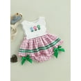 thumbnail image 5 of BemeyourBBs Baby Girl Romper Dress Golf Embroidery Sleeveless Round Neck Bodysuit, 5 of 9