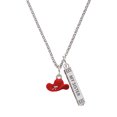 thumbnail image 1 of Delight Jewelry Silvertone Red Cowboy Hat Silvertone Always My Sister Bar Charm Necklace, 23", 1 of 4