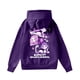 thumbnail image 4 of Pop cazadora para niña Demon Hunters Women's Fashion Cat-Ear Crop Top Hooded Sweatshirt （Dark Purple）, 4 of 4