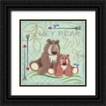 thumbnail image 1 of Phillips, Anita 26x26 Black Ornate Wood Framed with Double Matting Museum Art Print Titled - Lil Boys Bears Green, 1 of 4