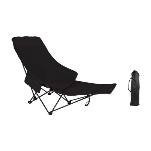 Silla reclinable plegable de chaise silla reclinable 3 equipos reclinables de ángulo de ángulo ajustable para caminar el césped de la playa afuera de Negro