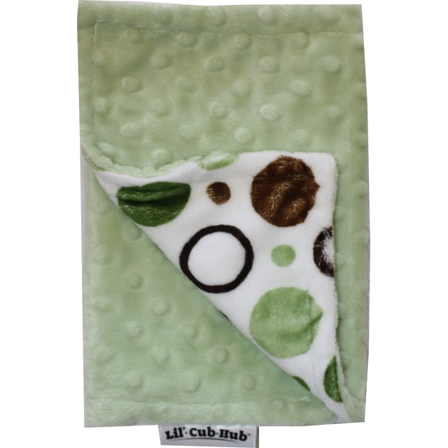 Paño para Eructar Lil' Cub Hub Minky 20x46 cm Verde Marrón