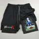 thumbnail image 1 of Pantalones cortos deportivos para hombre, Shorts de Anime Hunter X Hunter 2 en 1 de doble capa, secado rápido, transpirables, para correr, Fitness y gimnasio, 1 of 1