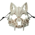 thumbnail image 1 of Máscara de hombre lobo de Dios dragón japonés para Halloween, máscara de esqueleto de Animal, máscara de resina Unisex para fiesta y espectáculo, 1 of 5