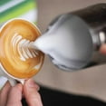 thumbnail image 2 of Inteprter Jarra de café espumoso de acero inoxidable, taza de flores, capuchino, leche, tazas de café expreso, Latte Art, espumador de leche, Juegos de servir café y té Plata 600 ml, 2 of 6