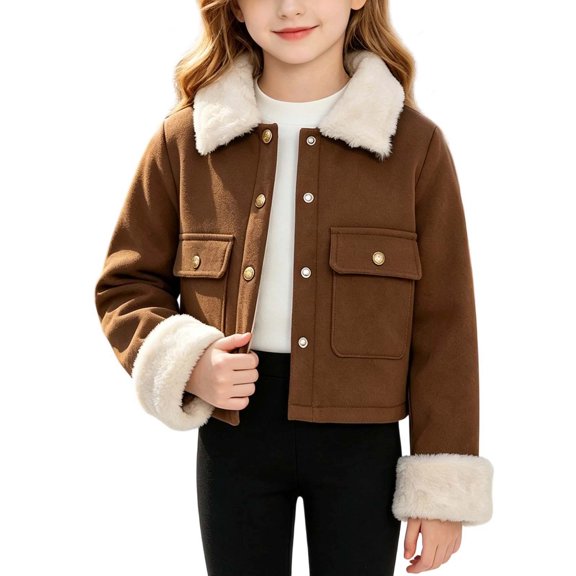 Zorckvet Girls Outerwear Jackets for Everyday Use - Soft, Regular Fit