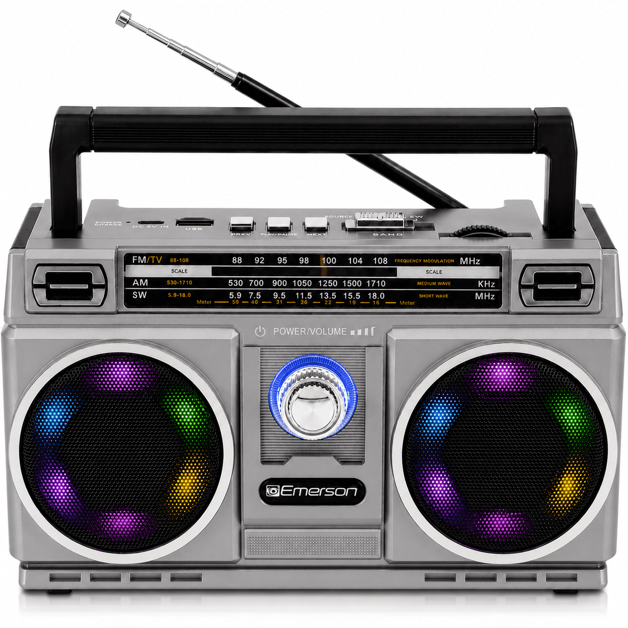 Lasonic i-931BT 80s Style Bluetooth Boombox - WHITE, Retro Design