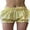 Yellow, variant on Rdhnmea Women Plaid Shorts, Elastic Waist Bows Summer Bloomer Shorts