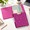 Glitter Pink-Letter Size - 1 inch, variant on Mini 3 Ring Binder 5.5" X 8.5" 2 Inch Clipboard With Dividers Professional Leather Binders Organizer For Office School Pink
