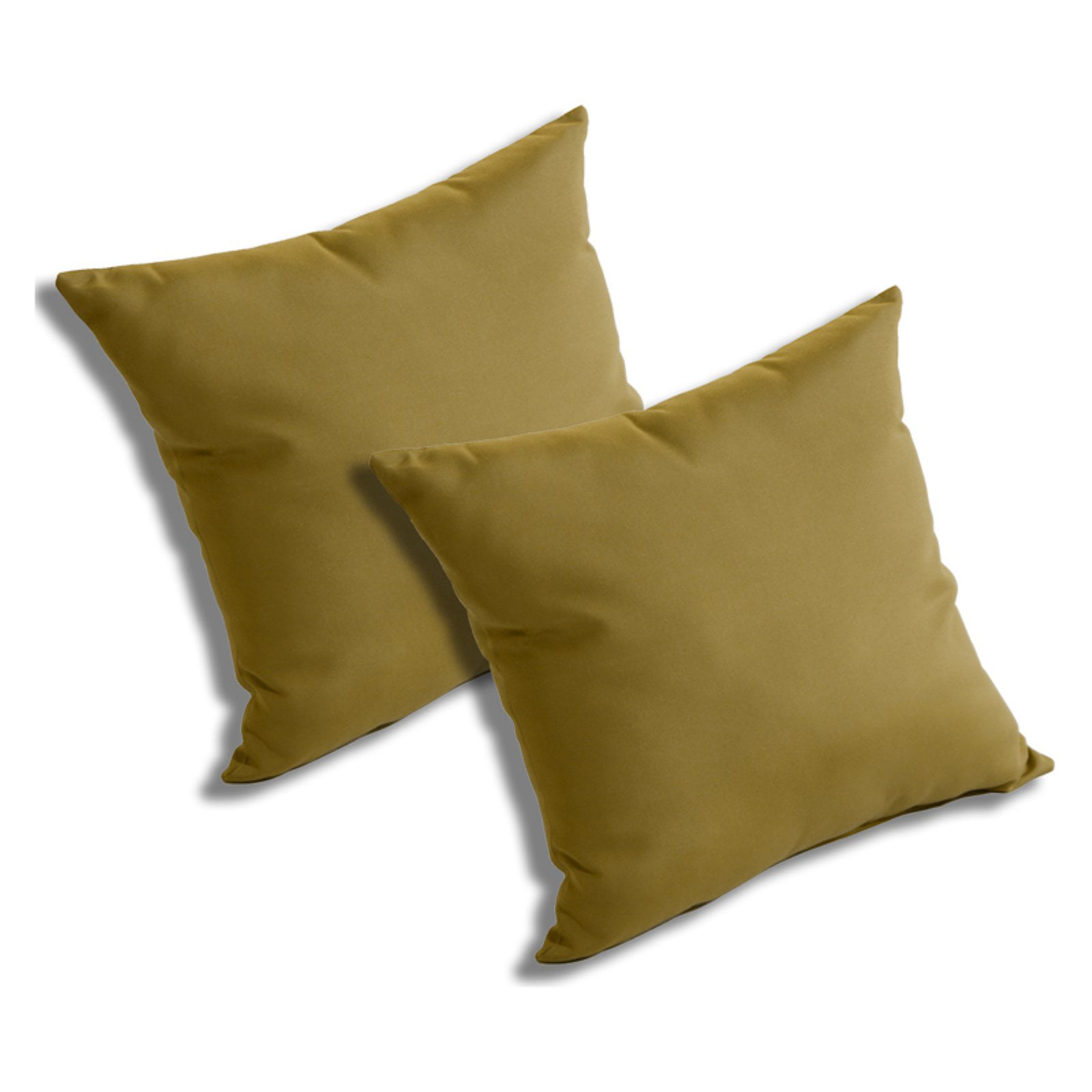 Sunbrella Canvas Buttercup Indoor/outdoor Decorative throw pillow with Pillow Insert Made to Order