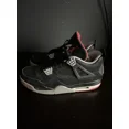 thumbnail image 4 of N I-K-E A i r-Jor-dan 4 Retro Black Cement Bred 2012 Size 9.5, 4 of 6