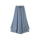 thumbnail image 1 of Jumpingount Pantalones de pierna ancha para mujer, hasta los tobillos, lisos, informales, ajustados, de cintura alta, pantalones elegantes a la Prendas para la parte inferior del cuerpo, 1 of 6