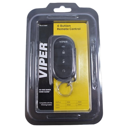 New Viper Remote Replacement 7146V - 1 Way 4 Button 1/4 Mile Range Car Remote