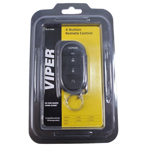 New Viper Remote Replacement 7146V - 1 Way 4 Button 1/4 Mile Range Car Remote