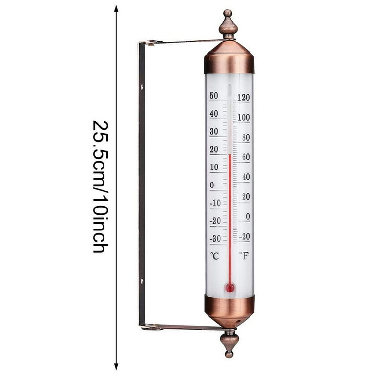 MIKSUS 10.2 New Premium Steel Thermometer Indoor Outdoor Decorative  (Upgraded Accuracy and Design) - Yahoo Shopping