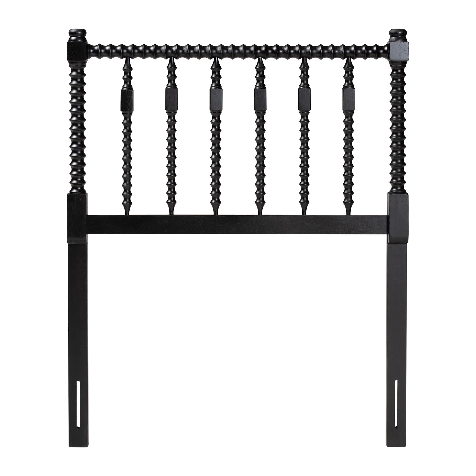 Baxton Studio Juliette Traditional Headboard, Twin, Black