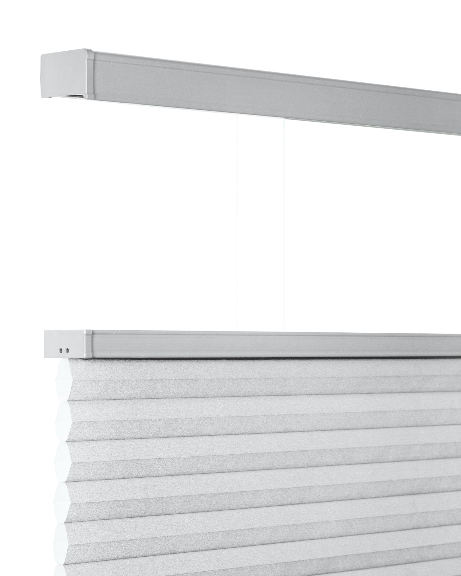 Chicology Cordless Top Down Bottom Up Light Filtering Cellular Shade Light Grey 53.75"W x 72"H