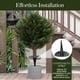 thumbnail image 4 of Árboles topiarios de cedro artificiales para exteriores con estaca para tierra. Plantas artificiales para cualquier lugar. Arbustos para la habitación o el porche delantero., 4 of 6