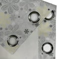thumbnail image 3 of Ambesonne Grey Grommet Curtain Single Panel, Style Yellow Flower, 50"x60", Pale Grey White, 3 of 5