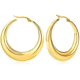 thumbnail image 1 of Pendientes de aro pequeños y gruesos chapados en oro de 14 quilates, delicados pendientes de aro abiertos minimalistas para mujer, regalo de 2 pares de aros -, 1 of 4
