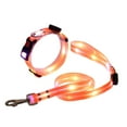 thumbnail image 3 of CBFFDC Flashing Dog Collar LED Light Dog Collar Adjustable Length USB Rechargeable 3 Light Modes Wrapped Rubber Webbing Night Glow Collar, 3 of 7